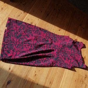 Red black 12 summer floral dress sleeveless